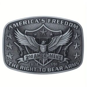 America's Freedom 2nd Amendment Belt Buckle - New